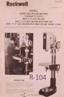 Rockwell-Delta-Rockwell Operators Instruction Parts List Geared Head Drilling Manual-70-110-70-120-70-130-01